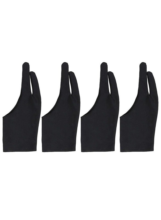 زي سي إم - هابي 4 أزواج من قفازات iPad السميكة المقاومة للحوادث، وقفازات ممتصة للعرق، وقفازات للرسم الفني - Image 2