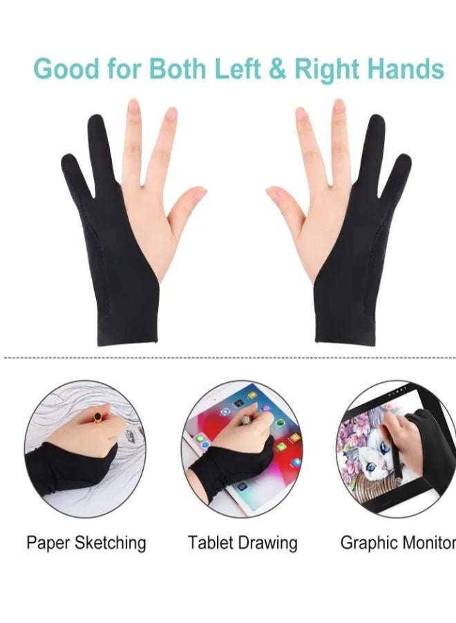زي سي إم - هابي 4 أزواج من قفازات iPad السميكة المقاومة للحوادث، وقفازات ممتصة للعرق، وقفازات للرسم الفني - Image 5