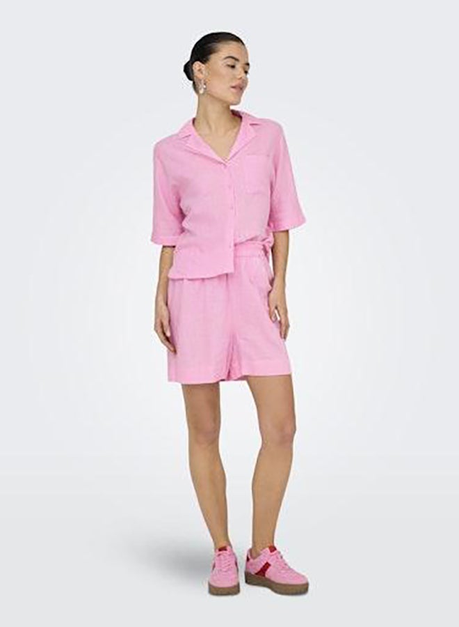 Onlbruxelles Ss Linen Bl Shirt Pnt Noos