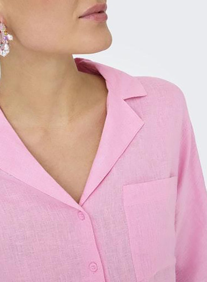 Onlbruxelles Ss Linen Bl Shirt Pnt Noos