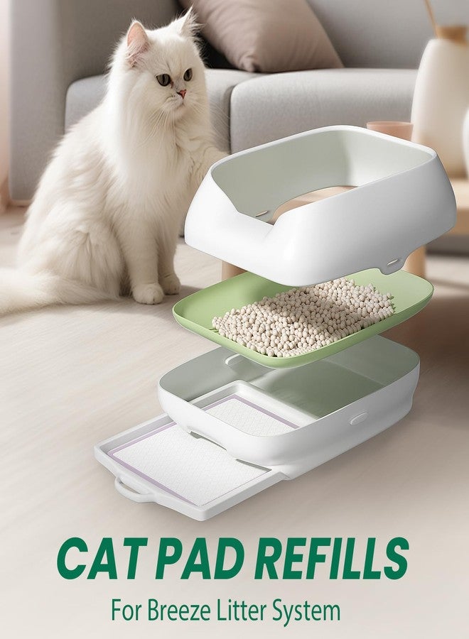 IMMCUTE Cat Pads 16.9" X 11.4", 10 Ct | Pee Pads for Cats | Thickened 6-Layer Super Absorbent Pads | Cat Pads for Tidy Cats Breeze Litter System | Cat Pee Pad - Image 3
