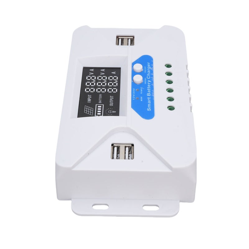 Adaptive Solar Charge Controller Solar Panel Regulator with LCD Display 4 USB Ports Aluminum Plate 80A - Image 5