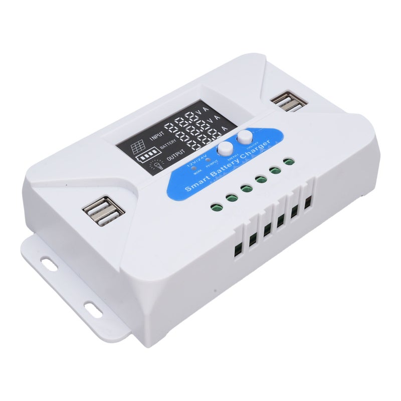 Adaptive Solar Charge Controller Solar Panel Regulator with LCD Display 4 USB Ports Aluminum Plate 80A - Image 4