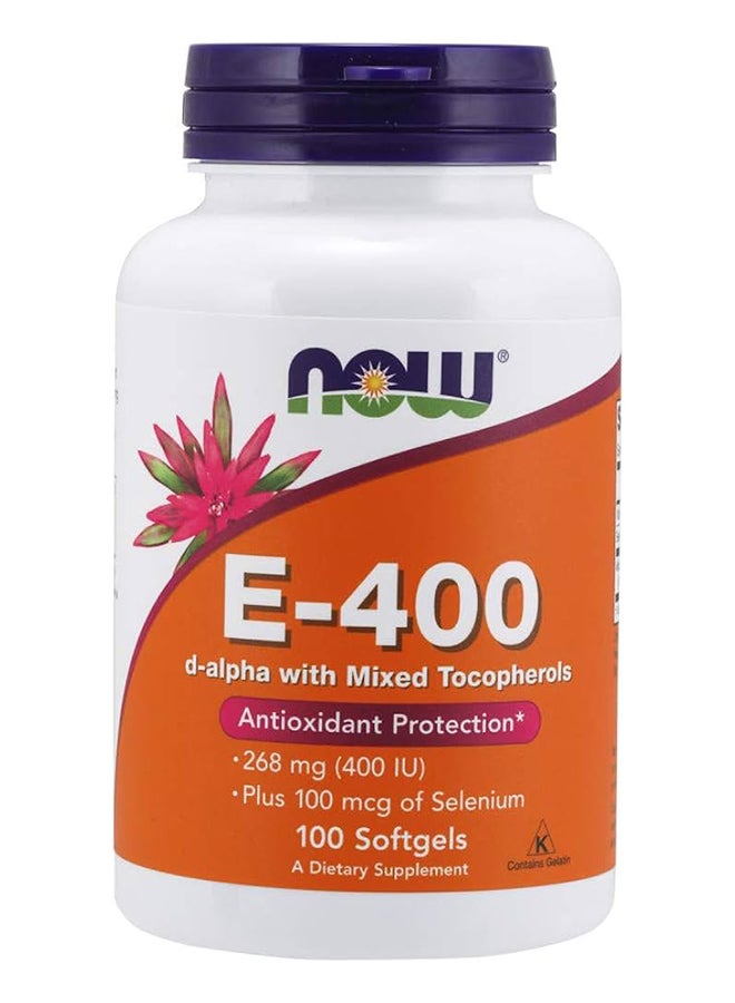 now E-400 20% مزيج + كبسولات لينة 100''S