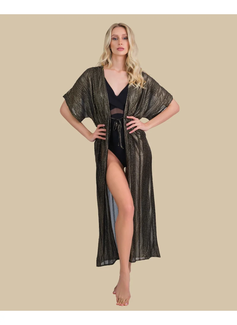 Isla & Evie Isla & Evie Metallic Maxi Kaftan
