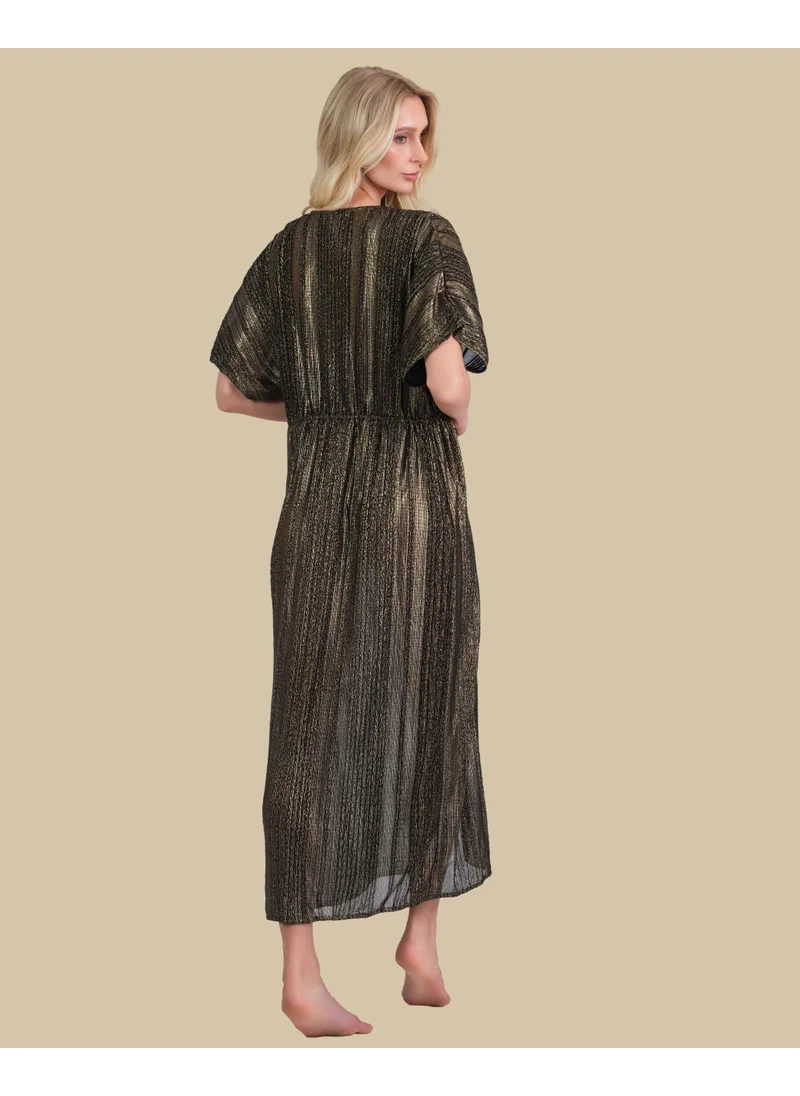 Isla & Evie Isla & Evie Metallic Maxi Kaftan