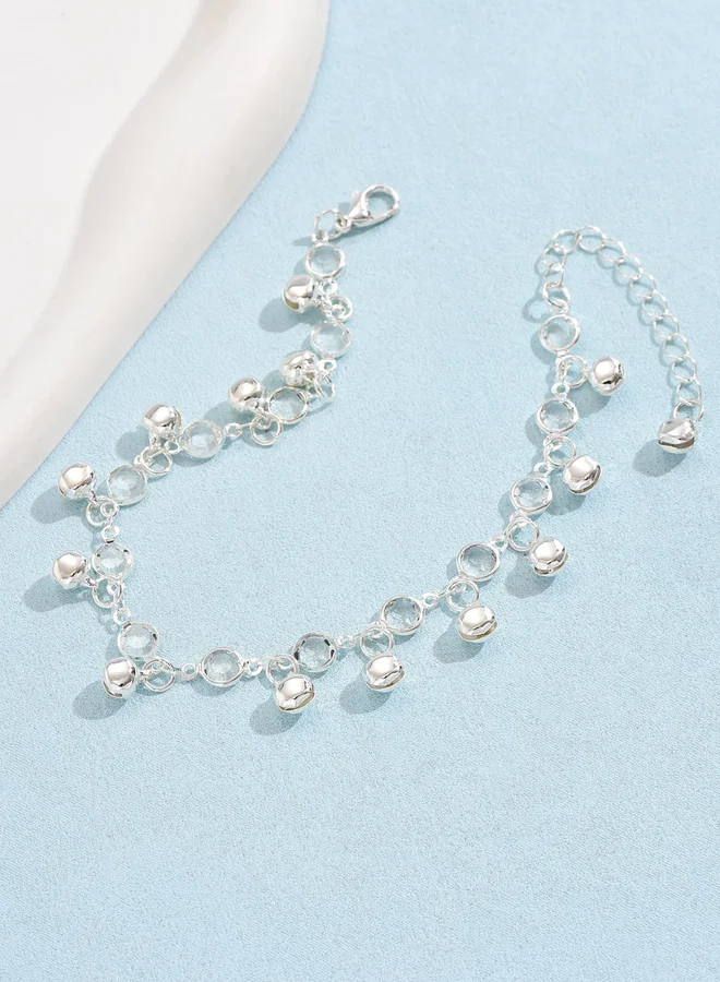 Take Two  Embellished Anklet with Tassel Bells for Women | Best Price UAE
