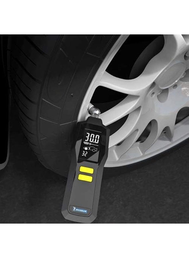 Michelin Programmable Digital Tire Pressure Gauge, Portable Air Pressure Monitor, Accurate Readings, LED Display, Compact, Easy-to-Use, Black - Image 3