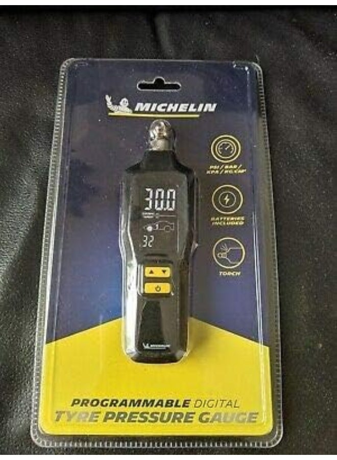 Michelin Programmable Digital Tire Pressure Gauge, Portable Air Pressure Monitor, Accurate Readings, LED Display, Compact, Easy-to-Use, Black - Image 5