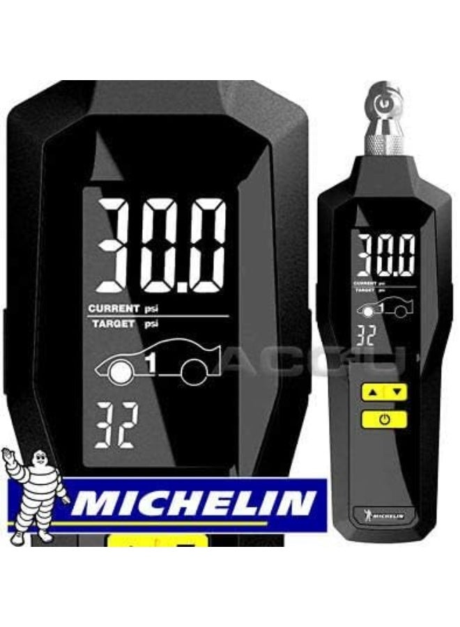 Michelin Programmable Digital Tire Pressure Gauge, Portable Air Pressure Monitor, Accurate Readings, LED Display, Compact, Easy-to-Use, Black - Image 4