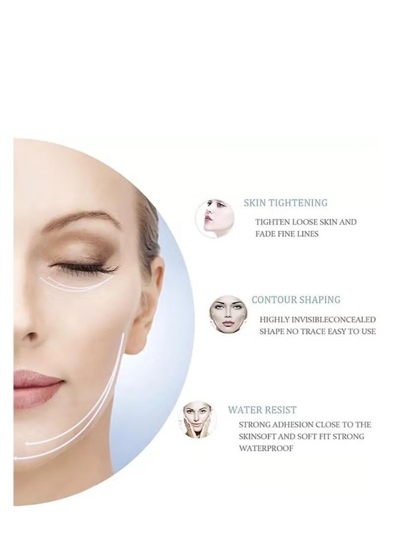 40 ورقة غير مرئية ملصقات شد الوجه رقيقة على شكل V - Image 4