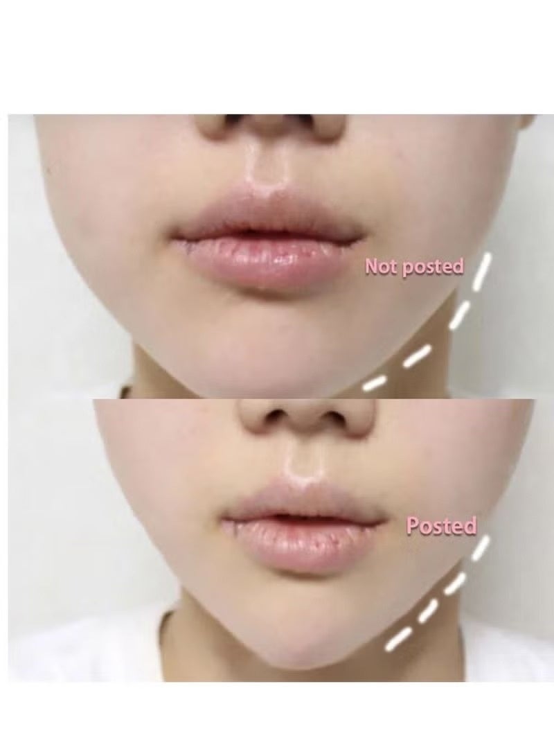 40 ورقة غير مرئية ملصقات شد الوجه رقيقة على شكل V - Image 3