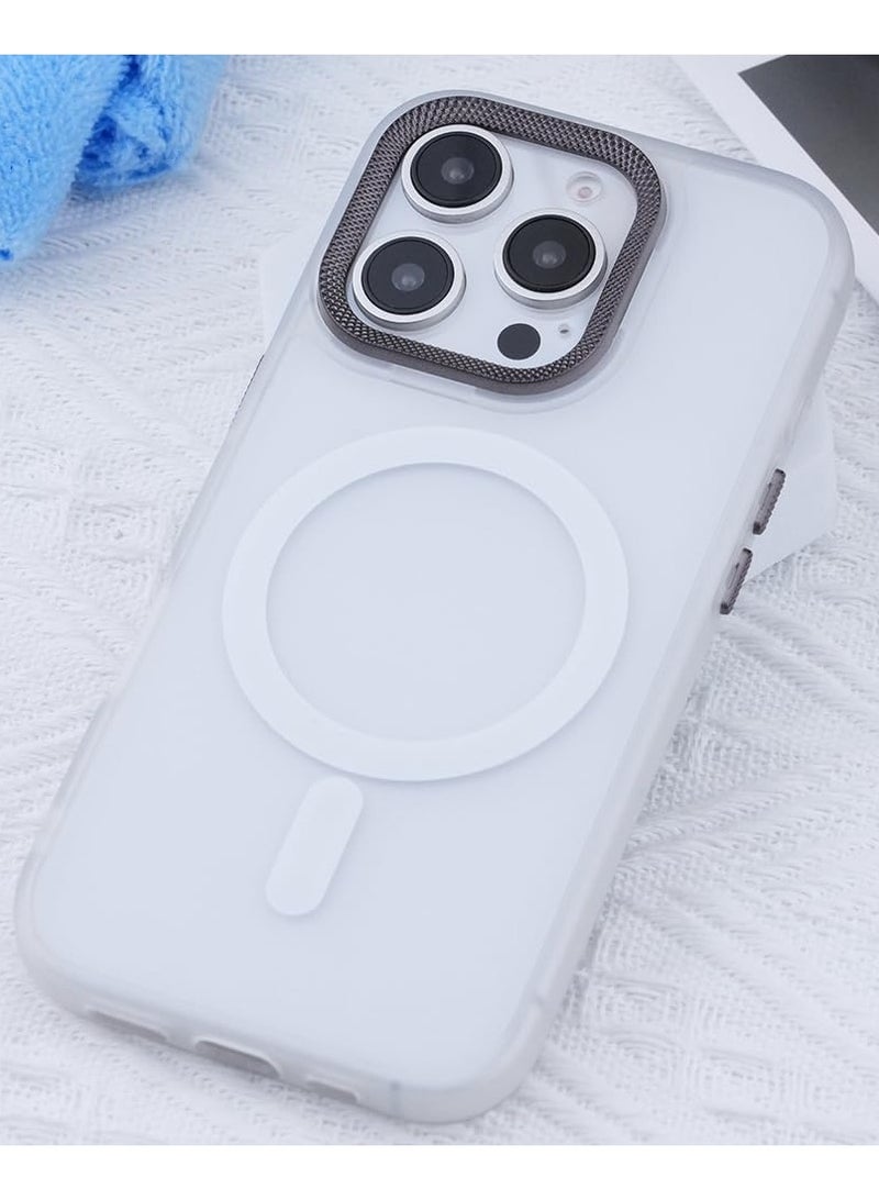 جومو ستور حافظة مغناطيسية لأيفون 16 برو ماكس، متوافقة مع MagSafe، غطاء مات ومرن من TPU مع حواف معدنية فاخرة مقاومة للصدمات. - Image 2