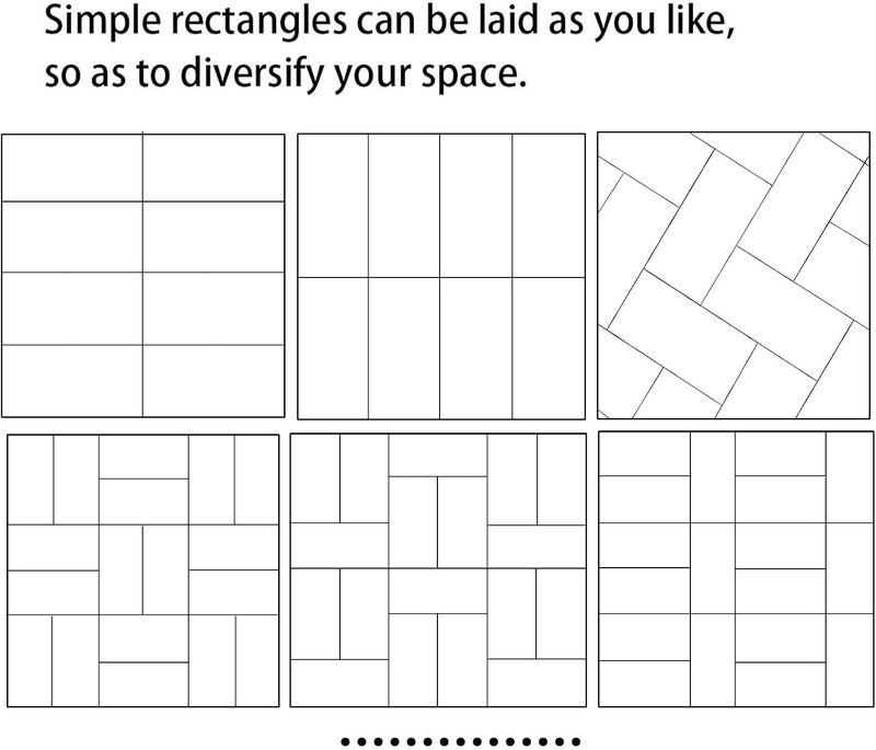 weimeisc 88-Piece Peel and Stick Backsplash Tile, PVC Aluminum Brushed Metal Silver Self Adhesive Tile for Kitchen, Bathroom ，Laundry Room, Fireplace, Stair Riser Decal (Printing) - Image 5