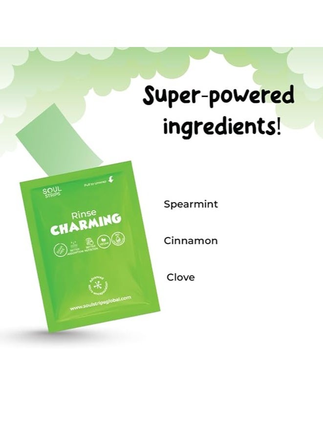 SOUL STRIPS - Rinse Charming Get Icy Fresh Breath Oral strips for kids 30 pieces - Image 1