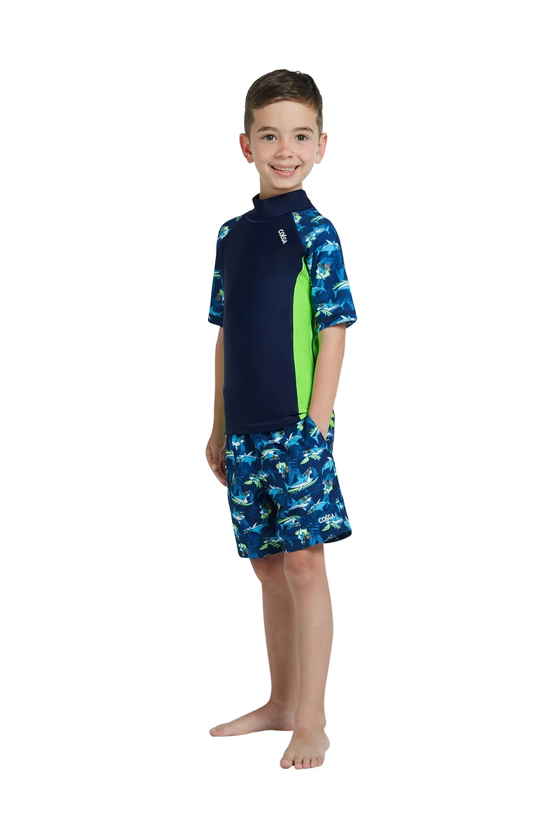 COEGA SUNWEAR COEGA Boys Kids Swim Boardshorts - Navy Sharks