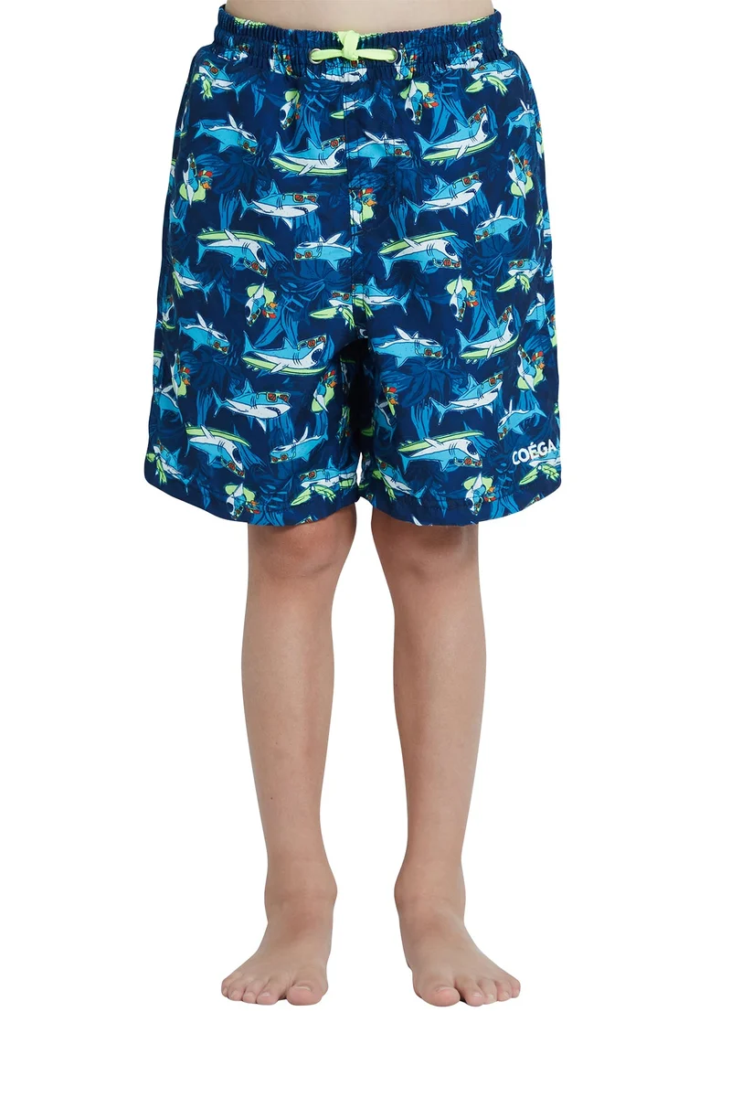 COEGA SUNWEAR COEGA Boys Kids Swim Boardshorts - Navy Sharks
