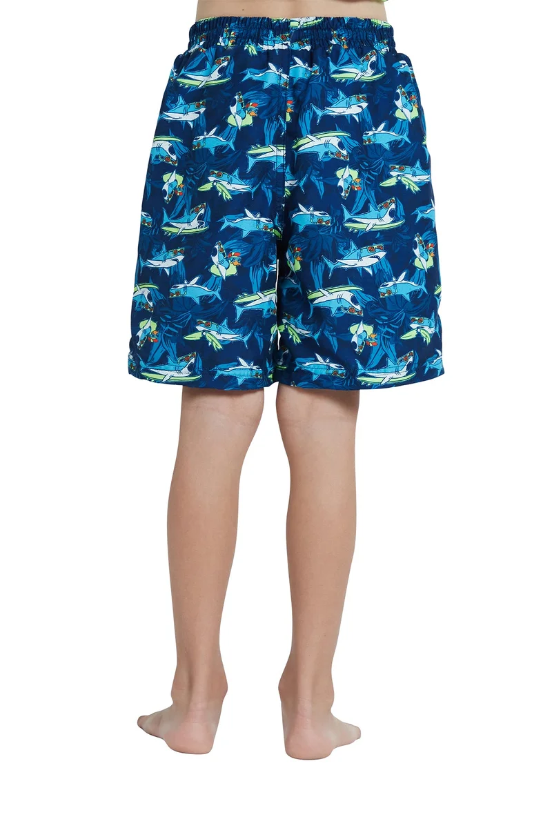 COEGA SUNWEAR COEGA Boys Kids Swim Boardshorts - Navy Sharks