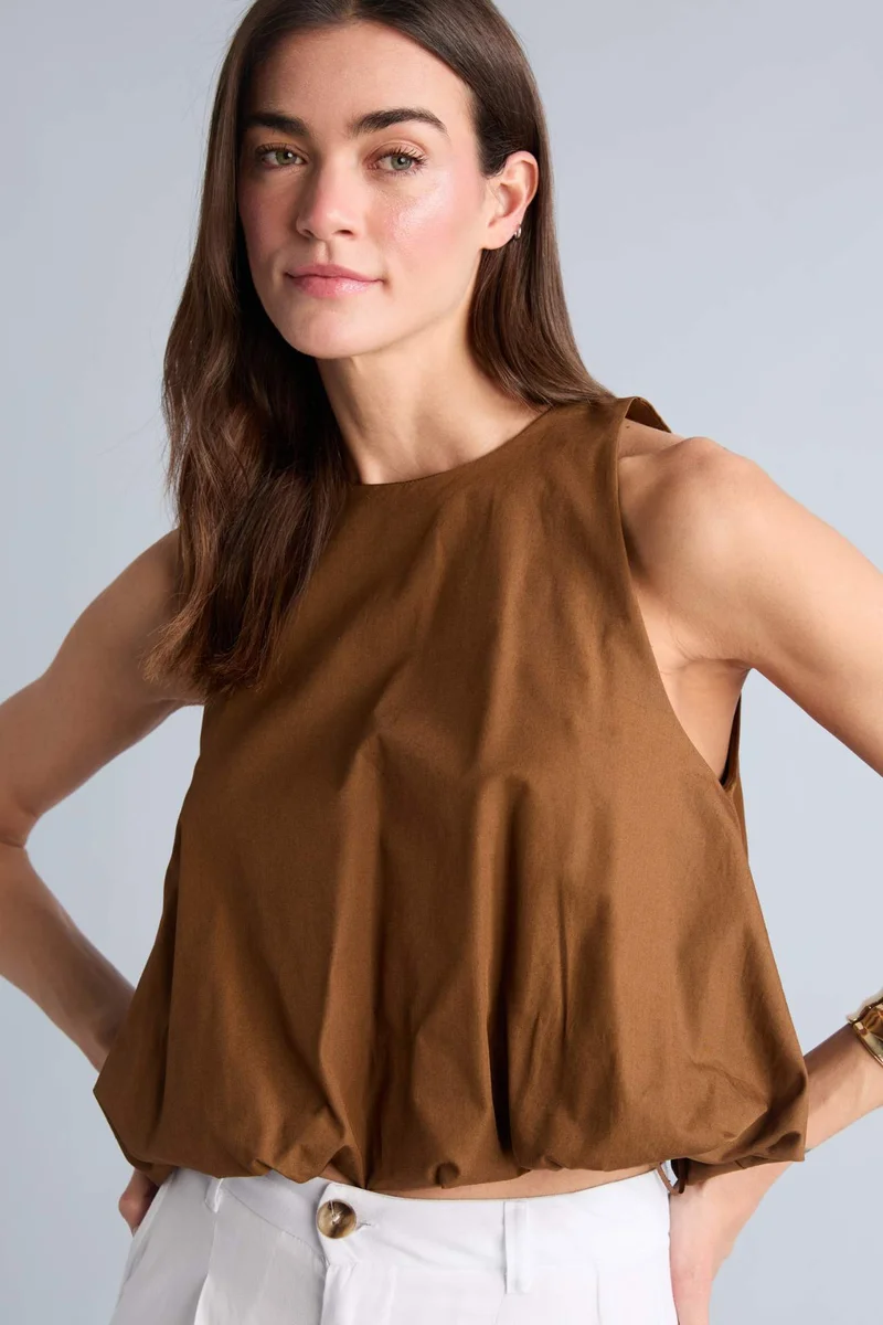 DeFacto Balloon Fit Crew Neck Sleeveless Blouse