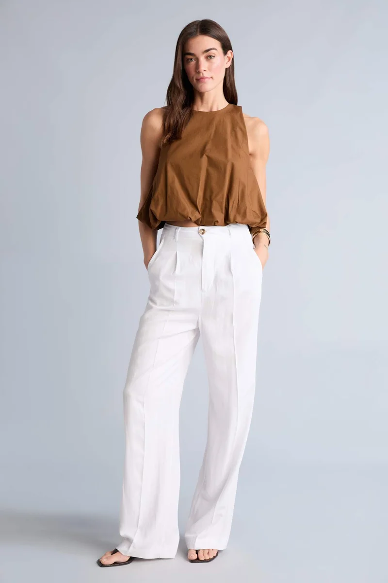 DeFacto Balloon Fit Crew Neck Sleeveless Blouse