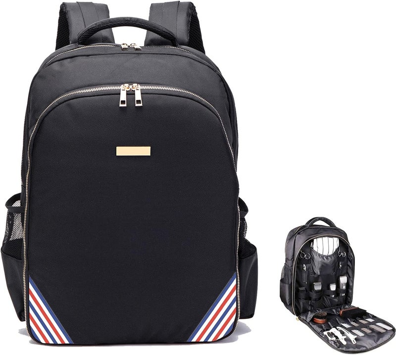 MAXPAND Large Bag Backpack for Barbers Clipper and Supplies Man Bookbag for Hairstylist 