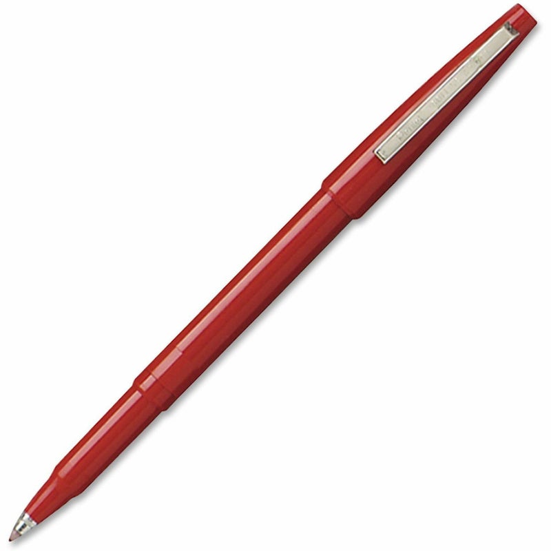 Pentel قلم رولر بال ريد باريل/حبر 0.8 مم من بنتل R100B، علبة من 12 قلم - Image 3