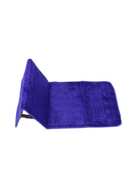 Foldable Prayer mat and Backrest 2 in 1, Blue