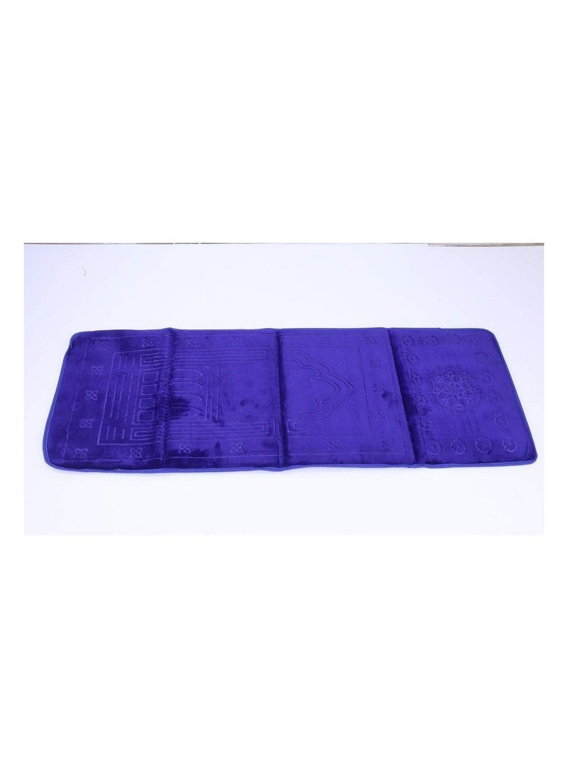 Foldable Prayer mat and Backrest 2 in 1, Blue
