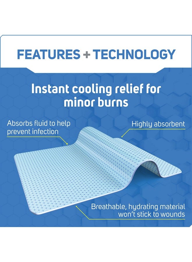 Care Science Hydrogel Sterile Burn Dressing Bandage Pads For Burn Relief, 4 Ct | Instant Cooling Relief For Minor Burns & Wounds - Image 2