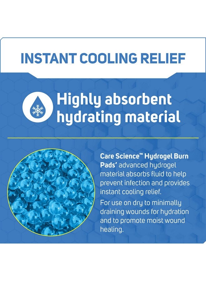 Care Science Hydrogel Sterile Burn Dressing Bandage Pads For Burn Relief, 4 Ct | Instant Cooling Relief For Minor Burns & Wounds - Image 3