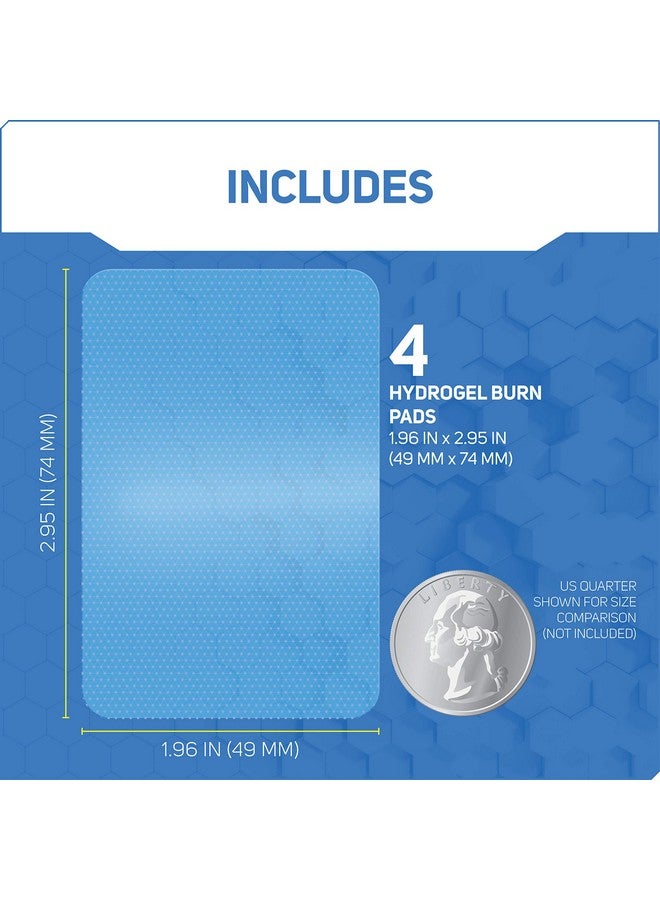 Care Science Hydrogel Sterile Burn Dressing Bandage Pads For Burn Relief, 4 Ct | Instant Cooling Relief For Minor Burns & Wounds - Image 5