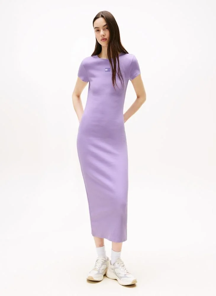 تومي جينز Logo Bodycon Midi Dress