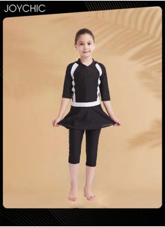 Joychic Muslim Swimsuit for Kids Girls Long Sleeve Full Coverage Burkini Swimwear Quick Dry Modest Islamic Summer Sun Protection Rash Guard  - Image 2