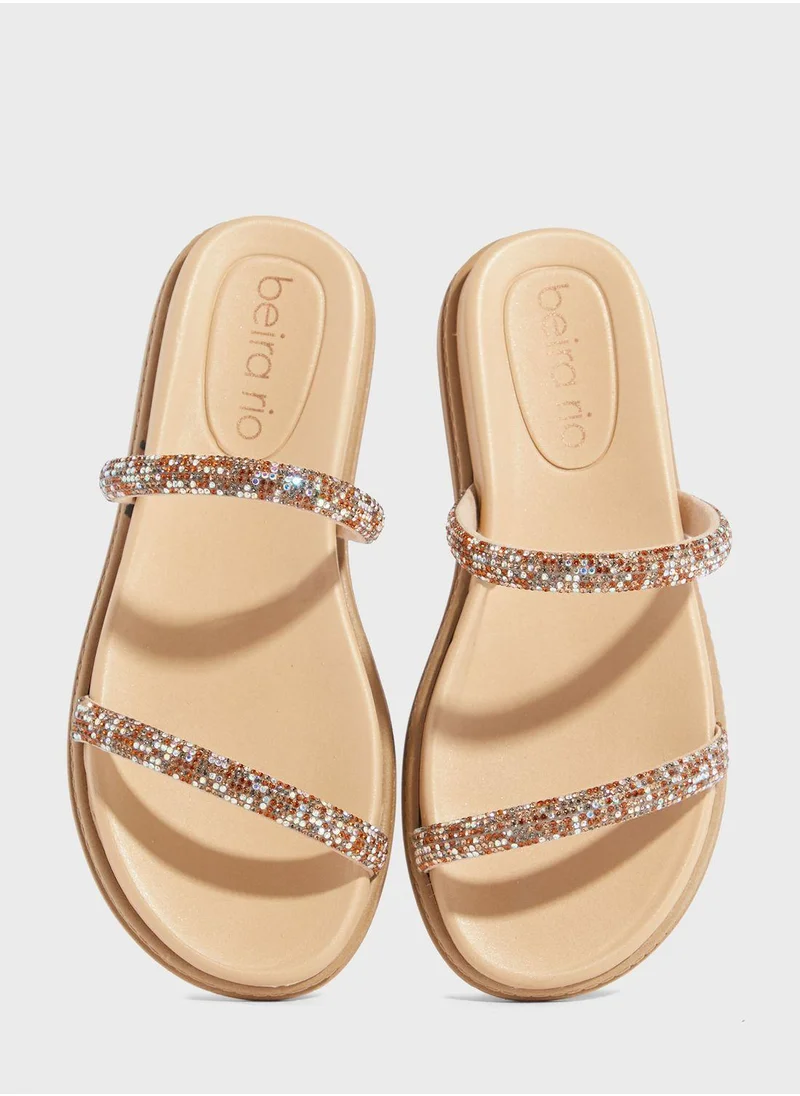 Beira Rio Amaya Multi Strap Flat Sandals