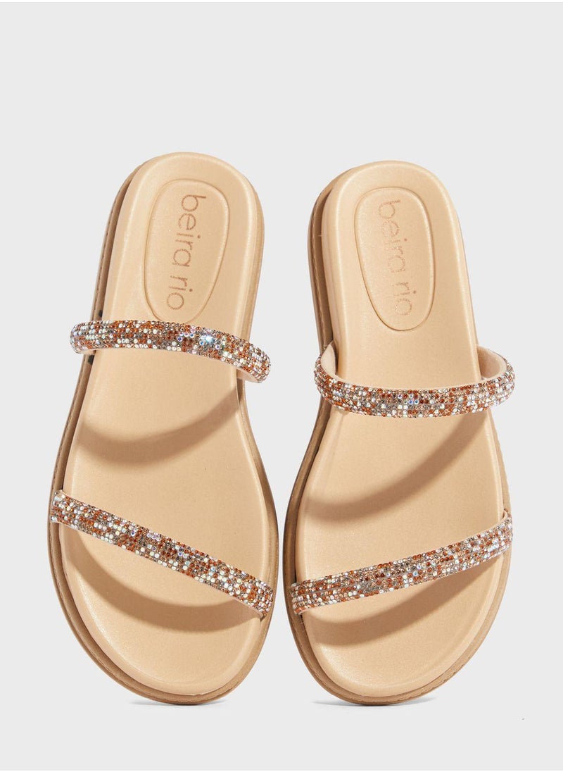 Beira Rio - Amaya Multi Strap Flat Sandals - Image 1