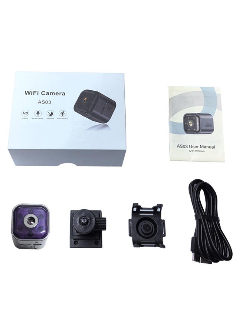 المهوس الفضاء كاميرا أمان لاسلكية قابلة لإعادة الشحن في الهواء الطلق، كاميرا أمان WiFi 1080P 2.4 جيجا هرتز مع كشف PIR وصفارة إنذار، صوت ثنائي الاتجاه، رؤية ليلية، أمان خارجي  - Image 3