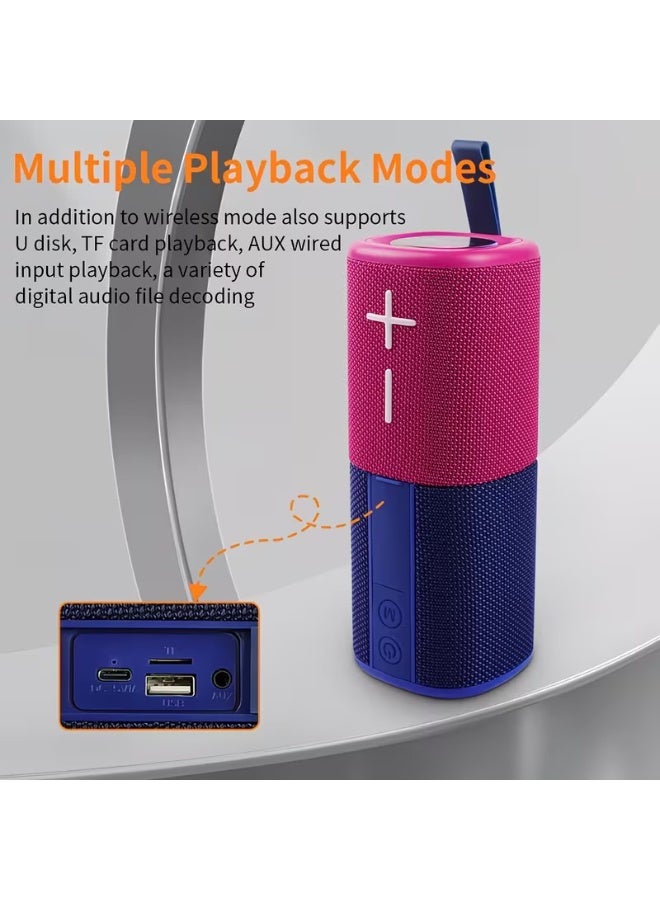Cyboris Magnetic Split 2-in-1 Wireless Bluetooth Speaker S18, TWS Stereo Portable Speaker with RGB Colorful Lights, 20W Dual Drivers Outdoor Mini Speaker Support TF Card U Disk AUX Playback - Image 2