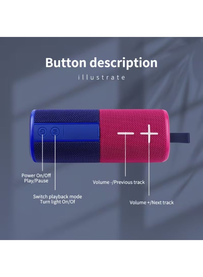 Cyboris Magnetic Split 2-in-1 Wireless Bluetooth Speaker S18, TWS Stereo Portable Speaker with RGB Colorful Lights, 20W Dual Drivers Outdoor Mini Speaker Support TF Card U Disk AUX Playback - Image 3