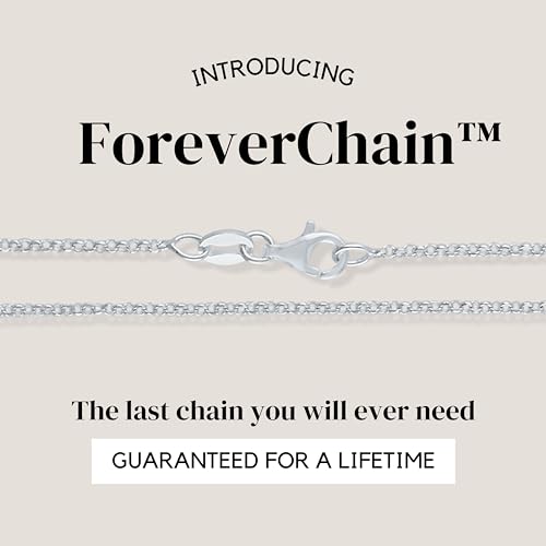 KISPER Solid 925 Sterling Silver Chain Necklace for Women Thin & Secure - Italian 1.6mm Diamond Cut Cable Link with Lobster Clasp - Made in Italy, 20 inches - Image 2