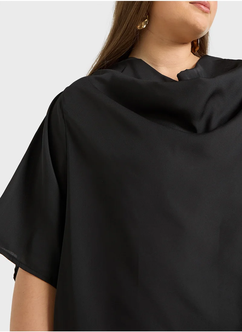 Ella Plus Cowl Neck Top