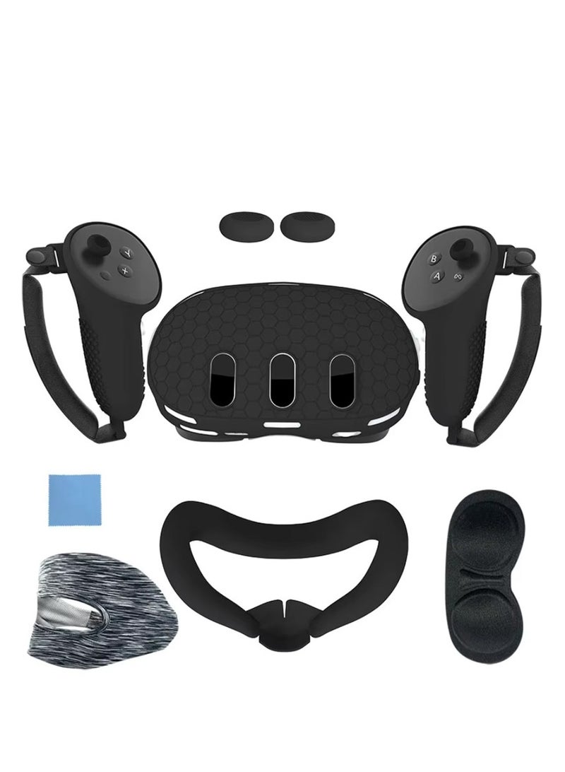 7 in 1 Silicone Protective Cover Set Compatible with Meta Quest 3 VR Accessories  - Image 1