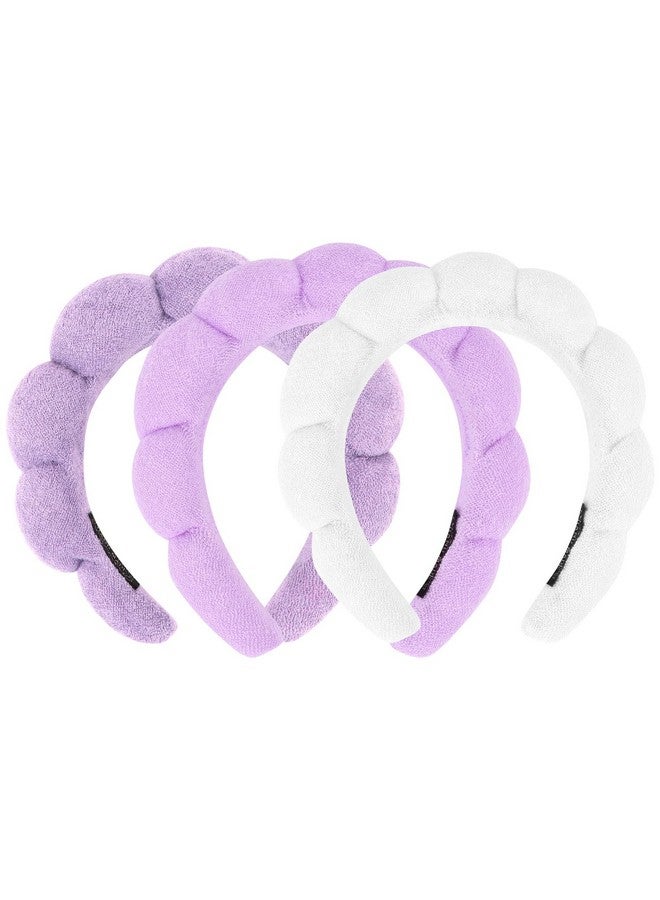 ACO-UINT 3 Pack Spa Headbands For Washing Face, Skincare, And Makeup, Terry Cloth Headbands Sponge Face Wash Headbands, One Size Fits Most, Unisex, 3 Count (Pack Of 1) - Image 1