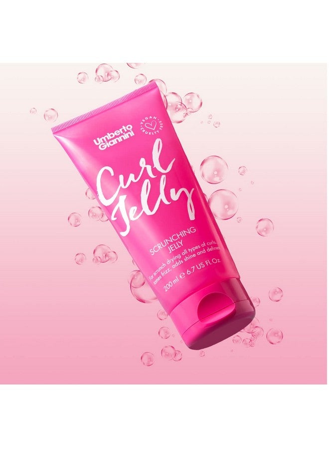 Umberto Giannini Curl Jelly Scrunching Jelly 6.7Fl Oz And Curl Jelly Shine Vegan Leave In Conditioner Duo 6.09 - Cruelty Free - Image 4