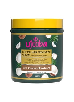 Ujooba Hair Oil Hair Treatment Cream With Coconut Extract Suitable For All Hair Types 1000 ML  - Image 1
