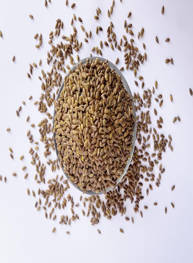 Minimal Roasted Flax Seeds for Eating/Crunchy, High Fiber & Heart-Healthy / 100% Natural & Gluten-Free, 2kg Roasted Alsi(Lightly Salted) - Image 5