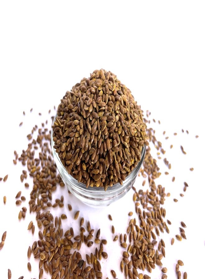 Minimal Roasted Flax Seeds for Eating/Crunchy, High Fiber & Heart-Healthy / 100% Natural & Gluten-Free, 2kg Roasted Alsi(Lightly Salted) - Image 4