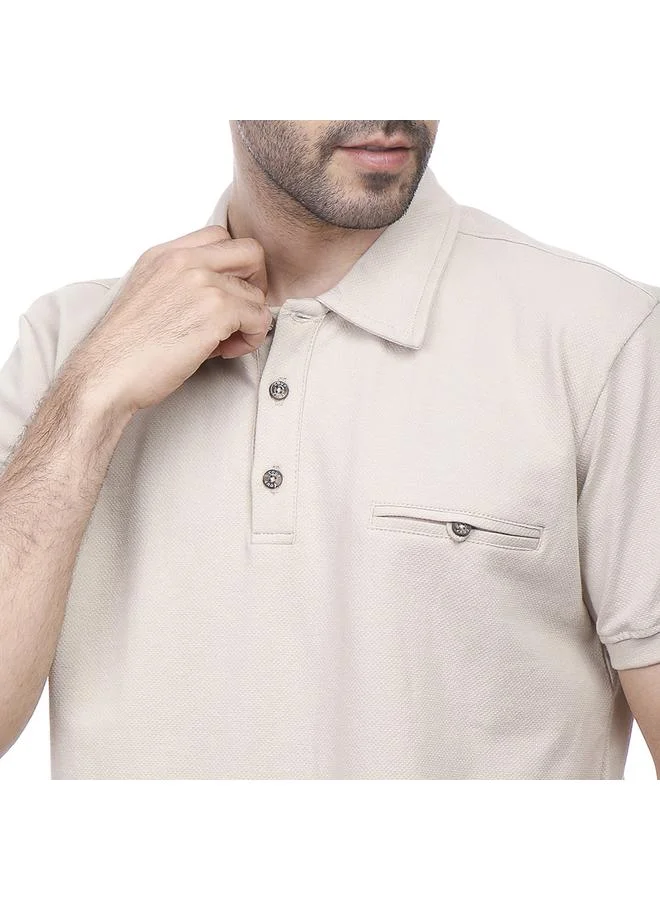 Coup Solid Polo-Shirt with Short Sleeves