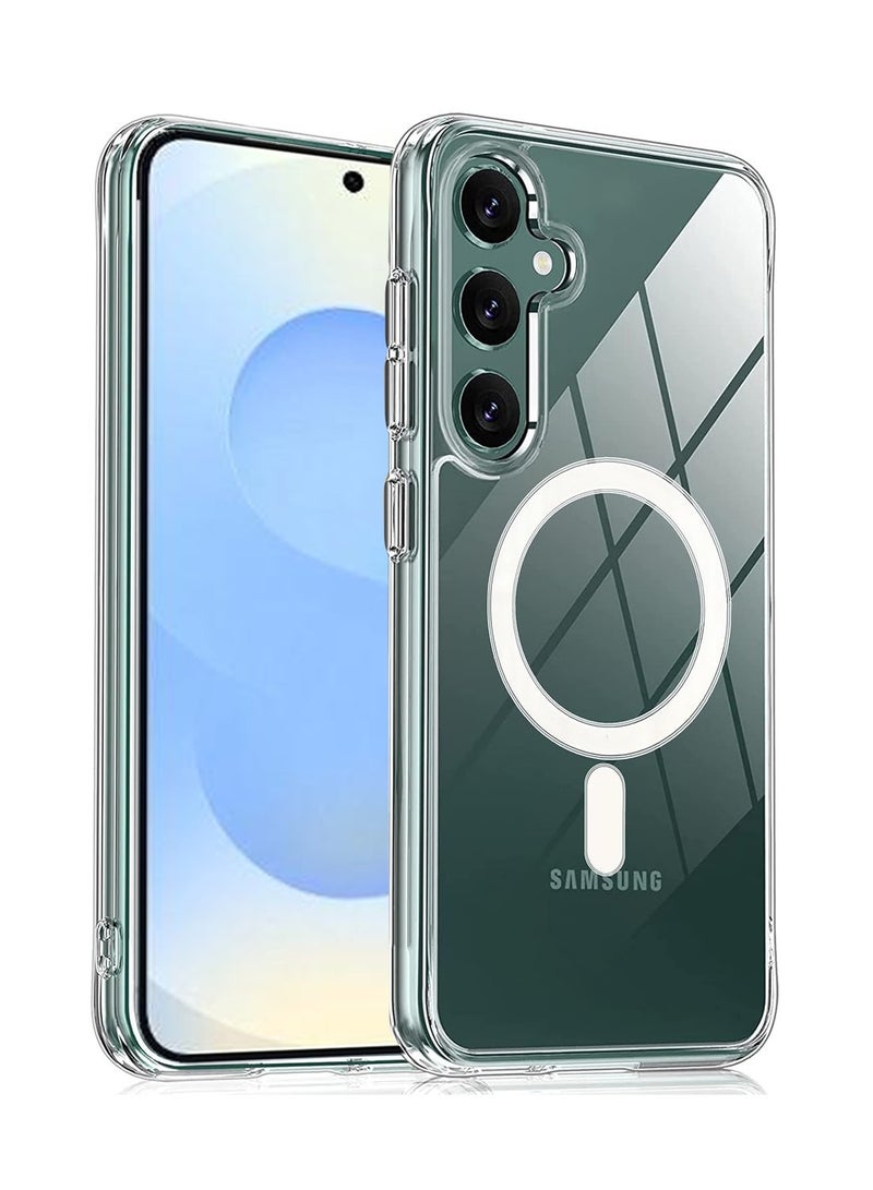 Techie Samsung Galaxy S24 FE Clear Case with MagSafe – Slim, Anti-Yellowing Cover with Camera Lens Protection, Magnetic Holder Compatible - Image 1
