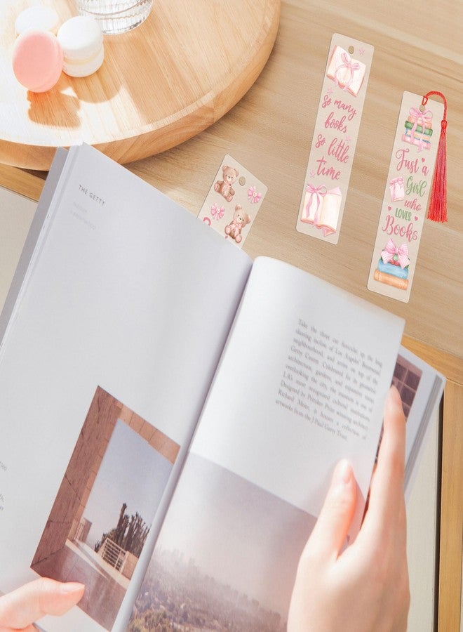 ملصقات فواصل كتب بتقنية الأشعة فوق البنفسجية - 24 ورقة من ملصقات فواصل الكتب الأكريليكية من كونكيت، ملصقات نقل الأشعة فوق البنفسجية على شكل فيونكة، تصميم كتب ودببة وكرز لمحبي الكتب ومشاريع الأعمال اليدوية - Image 3