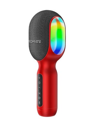Promate Wireless Bluetooth Karaoke Microphone, Handheld 5-in-1 Karaoke Microphone & Speaker with LED Lights, TWS Duet Mode, 10-Hour Play Time, 3.5mm AUX and Headphone Port for Party, Kids, Adults, VocalMic - pzsku/ZDA0DB73CBE340FFA3751Z/45/_/1691933715/6928a864-6134-4ae7-95a5-0a40c3adca5a